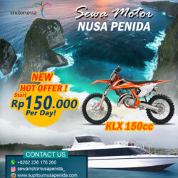 Harga terbaru sewa motor KLX di Nusa Penida